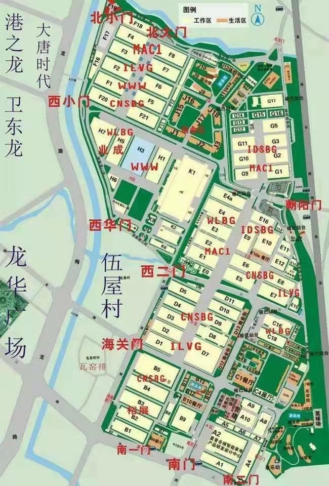 深圳龍華富士康廠區地圖是怎樣的？
