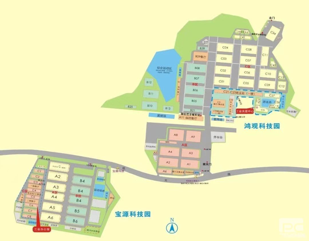 深圳觀瀾富士康廠區地圖是怎么樣的？